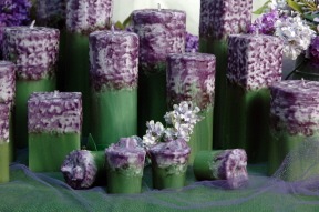 Lilac Flower Candles